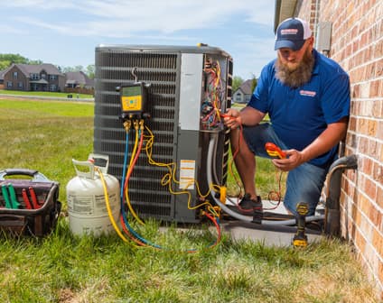 New HVAC system installation